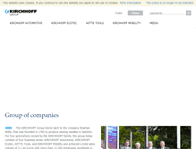 Tablet Screenshot of kirchhoff-group.com
